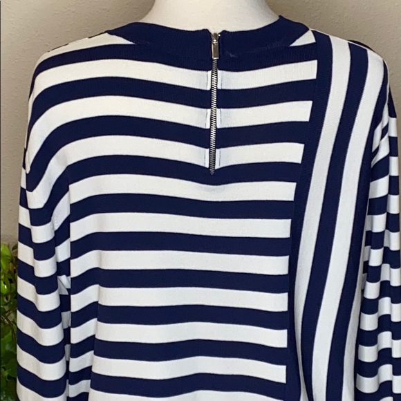 TOPSHOP Striped Crewneck Sweater Size 10 - Picture 9 of 15
